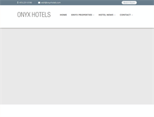 Tablet Screenshot of onyxhotels.com